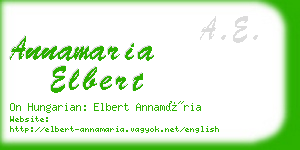 annamaria elbert business card